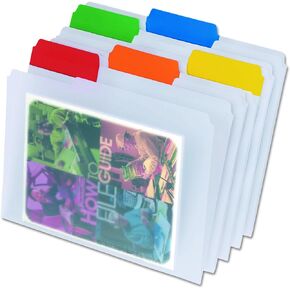 Pendaflex Poly File Folders, Letter size, Assorted (55702), 12.39 x 9.99 x 1.99 inches, 25 per box
