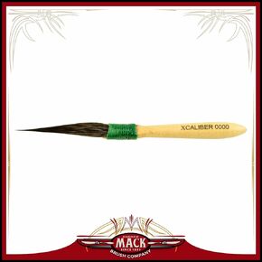 Size 0000 The Xcaliber Striper Brush Series 1 1/2" Short Blue Squirrel Hair Creates Greater Control & Intricate Designs