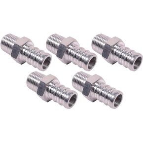 ICT Billet 5pc 1/4" Inch NPT Pipe 1/2" PEX Fitting (non potable water, air only) Bare Machined Aluminum Designed & Manufactured in the USA F250NP500PEX