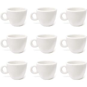 Honbay 10PCS Dollhouse Mini Coffee Cups White Plastic Coffee Cups Dollhouse Miniatures Food Kitchen Room Decoration Accessories Simulation Mini Coffee Mug Plastic Tea Cup Cute Water Cup Milk Cup