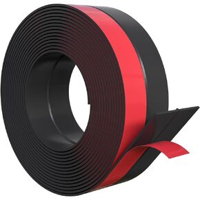 Weather Stripping, Door Draft Stopper Silicone Seal Strip for House and Glass Shower Doors for Collision and Side Gaps of Door and Windows, 20FT(L)，2 in(W)，Transparent
