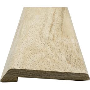 Kigley Solid Red Oak Interior Threshold Wood Overlap Threshold Transition Doorways Reducer Threshold, 4 Inches Wide, 36 Inches Long