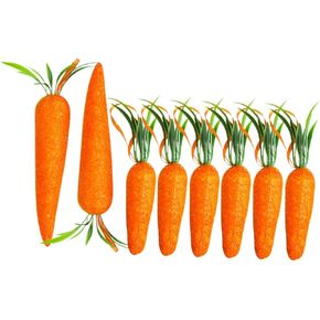 8pcs Easter Decoration Easter Tree Ornaments Easter Hanging Decorations Easter Carrots Decor Easter Party Favors Easter Tiered Tray Decor Party Supplies Plastic Artificial