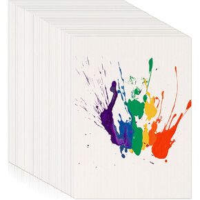 25 ورقة من ورق الألوان المائية 110 رطل/230 جرام في المتر المربع 9 × 12 بوصة ورق ضغط أبيض أبيض ورق فني ورق رسم لأعمال الرسم الفنية in Kuwait