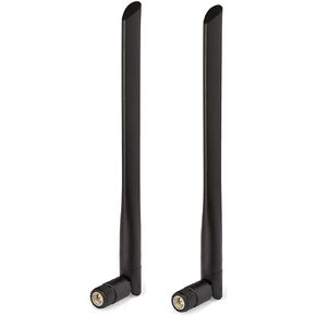 Bingfu 4G LTE 7dBi SMA Male Antenna 2-Pack Compatible with 4G LTE Wireless CPE Router Hotspot Cellular Gateway Trail Camera Game Camera Outdoor Security Camera Cellular