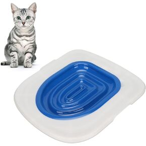 Jiawu Cat Toilet Training Kit, Cat Toilet Training System, Cat Training Kit System for Toilet, Teach Cat to Use Toilet, Professional Kitty Toilet Trainer Urinal Seat with Extra Tray (#1)
