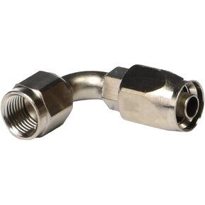 Edelbrock 610161 Endura Anodized Aluminum -6AN 90-Degree Hose End
