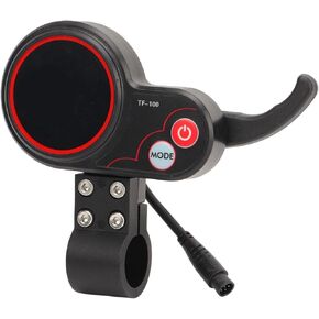 Fockety Electric Thumb Throttle with LCD Display, 6 Pin Waterproof Connector Electric Scooter Display Panel with Speed Gear Power Mode, Finger Throttle for Kugoo M4 Electric Scooter