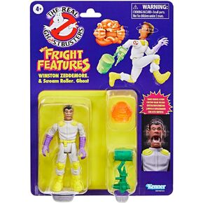 Ghostbusters Kenner Classics The Real Winston Zeddemore & Scream Roller Ghost Toys, Retro Action Figure, Toys for Kids 4+