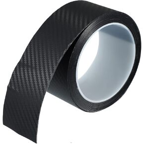 X AUTOHAUX Door Edge Guard Sticker for Car Sill Carbon Fiber Pattern Black 10cm x 3Meter