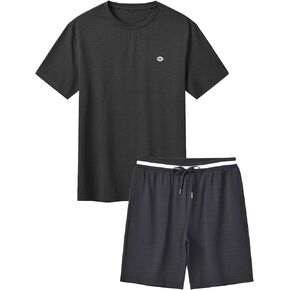 Tyhengta Men's Outfits Performance activewear sets Gym Athletic Tracksuits Sportswear 2 Piece Set
