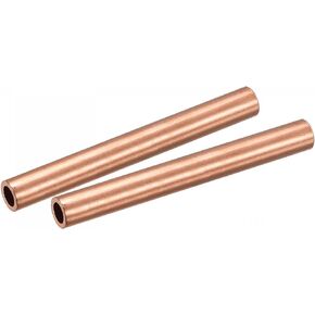 uxcell Copper Round Tube 11mm OD 1.5mm Wall Thickness 100mm Length Pipe Tubing 2 Pcs