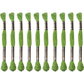 12 Skeins Embroidery Cotton Floss is 100% Egyptian Long Fiber Cotton of 8.75yds Each Cotton Cross Stitch Thread for Hand Embroidery DIY Creation and Friendship Bracelet String (12, Purple)