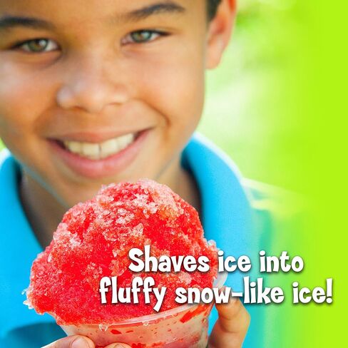 Nostalgia Snow Cone Shaved Ice Machine - Retro Table-Top Slushie Machine - Includes 2 Molds - Aqua in Saudi Arabia