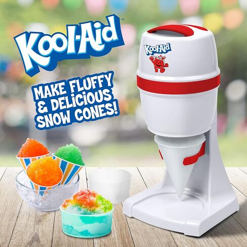 Nostalgia Snow Cone Shaved Ice Machine - Retro Table-Top Slushie Machine - Includes 2 Molds - Aqua in Saudi Arabia