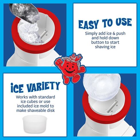 Nostalgia Snow Cone Shaved Ice Machine - Retro Table-Top Slushie Machine - Includes 2 Molds - Aqua in Saudi Arabia