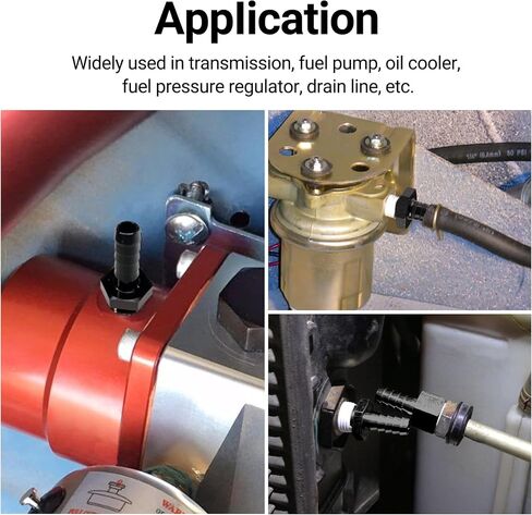 EVIL ENERGY M12*1.5mm Male to 3/8" Hose Barb Fuel Oil Pump Inlet Straight Fitting Barb Fitting Bare with Aluminium Washer in Saudi Arabia