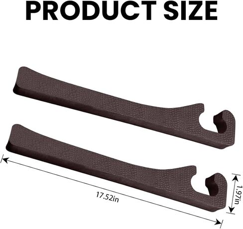 Car Seat Gap Filler, 2pcs Seat Gap Filler Organizer, Side Seam Plug Strip Fill The Gap Between Seat and Console, Stop Things Dropping, Car Accessories Universal for Most Vehicles (Brown) in Saudi Arabia