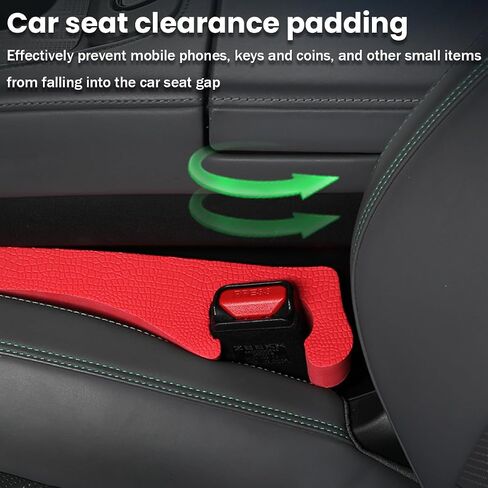 Car Seat Gap Filler, 2pcs Seat Gap Filler Organizer, Side Seam Plug Strip Fill The Gap Between Seat and Console, Stop Things Dropping, Car Accessories Universal for Most Vehicles (Brown) in Saudi Arabia