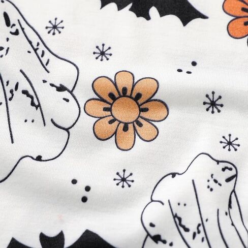 Toddler Baby Girls Clothes Halloween Dress Cartoon Pumpkin Ghost Spider Print Outfits in Saudi Arabia