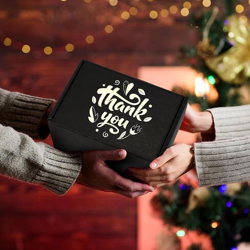 50 Pack Black Shipping Boxes Corrugated Cardboard Mailing Boxes Gift Boxes with Lids Bulk Small Business Mailer Boxes for Packing Jewelry Ornament Gifts Wrap Packaging Supplies (6 x 4 x 3 Inch) in Saudi Arabia