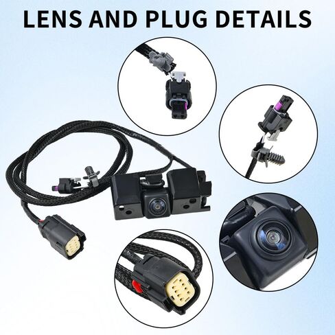 كاميرا احتياطية للرؤية الخلفية تناسب تشيفي سيلفرادو/جي إم سي سييرا 1500 2500 3500 2016-2019 كاميرا مساعدة بارك تحل محل 84062896 23363727 in Kuwait