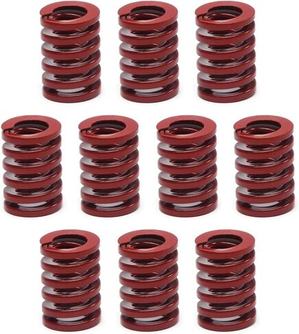 MroMax 3D Printer Die Spring 10mm OD 30mm Long Medium Load Compression Mould Die Spring for 3D Printer Ender Electric Part Red 2PCS in Saudi Arabia