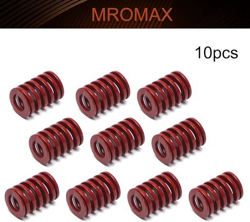 MroMax 3D Printer Die Spring 10mm OD 30mm Long Medium Load Compression Mould Die Spring for 3D Printer Ender Electric Part Red 2PCS in Saudi Arabia