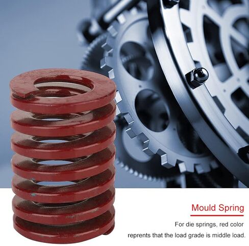 MroMax 3D Printer Die Spring 10mm OD 30mm Long Medium Load Compression Mould Die Spring for 3D Printer Ender Electric Part Red 2PCS in Saudi Arabia