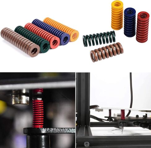 MroMax 3D Printer Die Spring 10mm OD 30mm Long Medium Load Compression Mould Die Spring for 3D Printer Ender Electric Part Red 2PCS in Saudi Arabia
