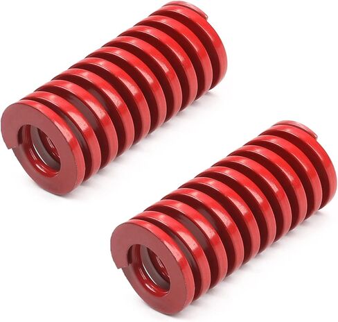 MroMax 3D Printer Die Spring 10mm OD 30mm Long Medium Load Compression Mould Die Spring for 3D Printer Ender Electric Part Red 2PCS in Saudi Arabia