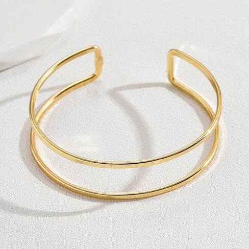 Minimalist Arm Cuff Gold Arm Cuff Upper Arm,Arm Bracelet Dainty Layered Arm Bangle Arm Cuff Jewelry for Women in Kuwait