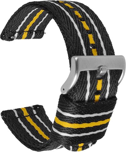 uEmoh Quick Release Nylon Watch Bands in Multiple Colors & Widths (20mm, 22mm) for Men and Women in Saudi Arabia