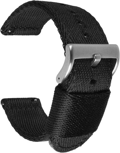uEmoh Quick Release Nylon Watch Bands in Multiple Colors & Widths (20mm, 22mm) for Men and Women in Saudi Arabia