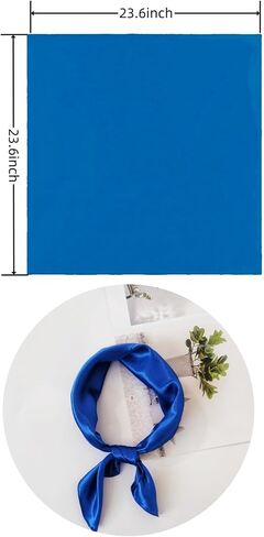 Women Satin Scarf Vintage Square Stain Scarf Square Stain Scarf Wrap Neck Scarf for Halloween in Saudi Arabia
