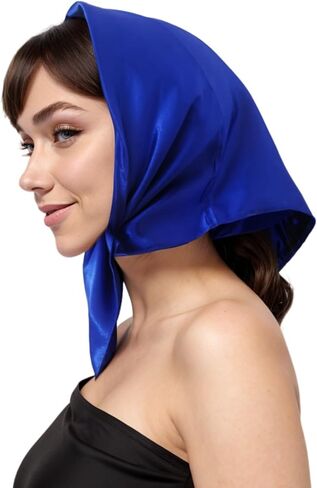 Women Satin Scarf Vintage Square Stain Scarf Square Stain Scarf Wrap Neck Scarf for Halloween in Saudi Arabia