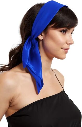 Women Satin Scarf Vintage Square Stain Scarf Square Stain Scarf Wrap Neck Scarf for Halloween in Saudi Arabia