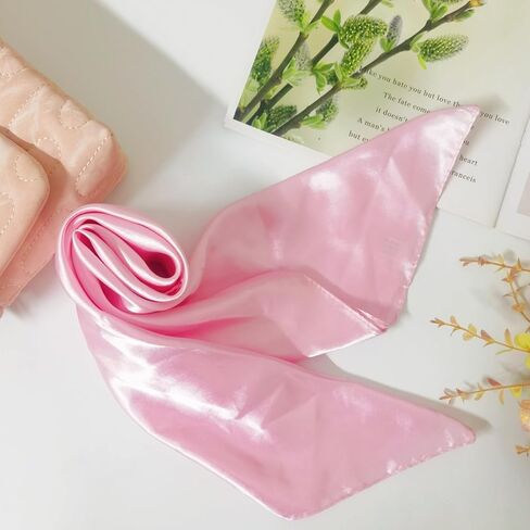 Women Satin Scarf Vintage Square Stain Scarf Square Stain Scarf Wrap Neck Scarf for Halloween in Saudi Arabia