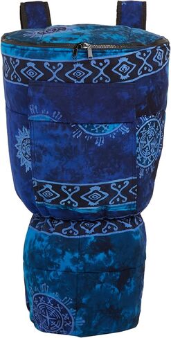 حقيبة ظهر X8 Drums & Percussion Blue Celestial Bag لـ 12 بوصة Djembes (X8-BG XL) in Kuwait