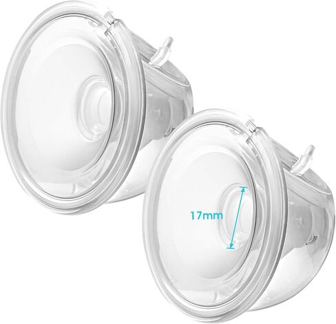 Double Wearable Breast Pump Parts 15mm Milk Collector Cup Compatible with Momcozy S9 Pro|S12 Pro Wearable Breastpump Incl 15mm Flange Use with S9 Pro|S12 Pro Parts/Accessories Replacement in Saudi Arabia