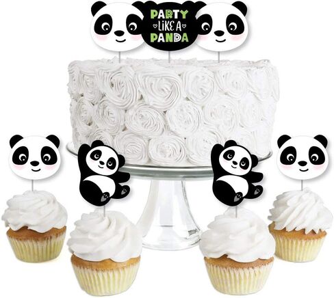 Big Dot of Happiness Party Like a Panda Bear - أغطية كب كيك الحلوى - حفل استقبال المولود الجديد، حفلات أعياد الميلاد - مجموعة من 24 قطعة in Saudi Arabia