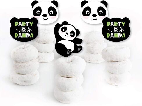 Big Dot of Happiness Party Like a Panda Bear - أغطية كب كيك الحلوى - حفل استقبال المولود الجديد، حفلات أعياد الميلاد - مجموعة من 24 قطعة in Saudi Arabia