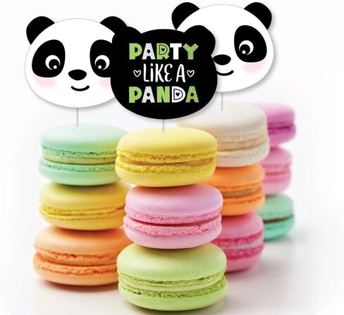 Big Dot of Happiness Party Like a Panda Bear - أغطية كب كيك الحلوى - حفل استقبال المولود الجديد، حفلات أعياد الميلاد - مجموعة من 24 قطعة in Saudi Arabia