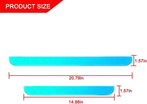 4PCS Reflective Car Door Threshold Protector Sticker, Luminous Fluorescent Illuminated Anti-Scratch Auto Door Edge Sill Step Dust Shield Entry Guards Cover Pad, Universal for Vehicles（Unmarked） in Saudi Arabia