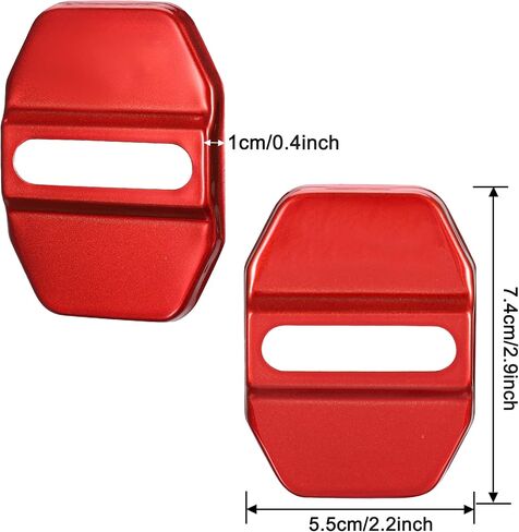 TOMALL 4 قطع قفل باب السيارة غطاء واقي متوافق مع سلسلة BMW 1 2 3 5 7، X1 X2 X3 X4 X5 X6 F30 F31 F34 F35 F36 F10 F11 M3 M5 إكسسوارات قفل باب السيارة من الفولاذ المقاوم للصدأ (أسود) in Saudi Arabia