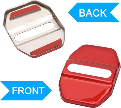TOMALL 4 قطع قفل باب السيارة غطاء واقي متوافق مع سلسلة BMW 1 2 3 5 7، X1 X2 X3 X4 X5 X6 F30 F31 F34 F35 F36 F10 F11 M3 M5 إكسسوارات قفل باب السيارة من الفولاذ المقاوم للصدأ (أسود) in Saudi Arabia