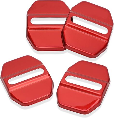 TOMALL 4 قطع قفل باب السيارة غطاء واقي متوافق مع سلسلة BMW 1 2 3 5 7، X1 X2 X3 X4 X5 X6 F30 F31 F34 F35 F36 F10 F11 M3 M5 إكسسوارات قفل باب السيارة من الفولاذ المقاوم للصدأ (أسود) in Saudi Arabia