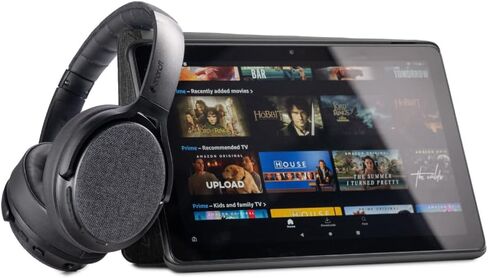 Made for Amazon, Active Noise Cancelling Bluetooth Headphones with Built-in Microphone | Black in Saudi Arabia