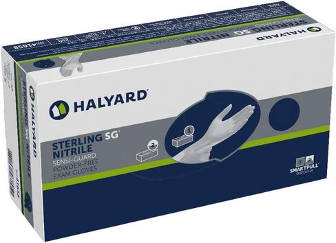 HALYARD Sterling SG Nitrile Powder-Free Exam Gloves, 3.7 mil, 9.5", Gray, Small, 41658 (Case of 2500) in Saudi Arabia
