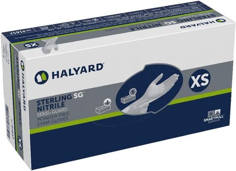 HALYARD Sterling SG Nitrile Powder-Free Exam Gloves, 3.7 mil, 9.5", Gray, Small, 41658 (Case of 2500) in Saudi Arabia